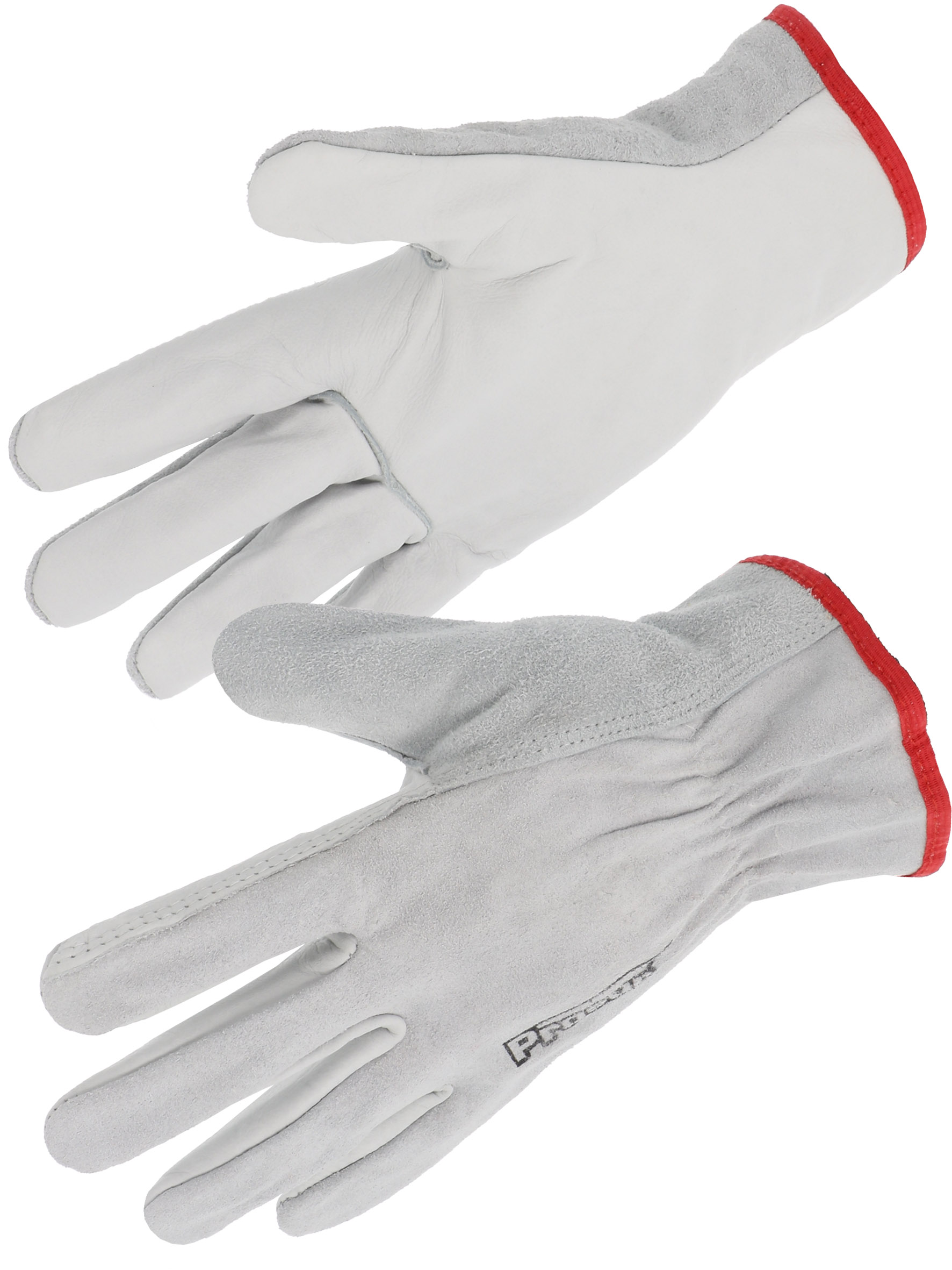 Gant paume fleur de bovin. Dos croûte.50FC