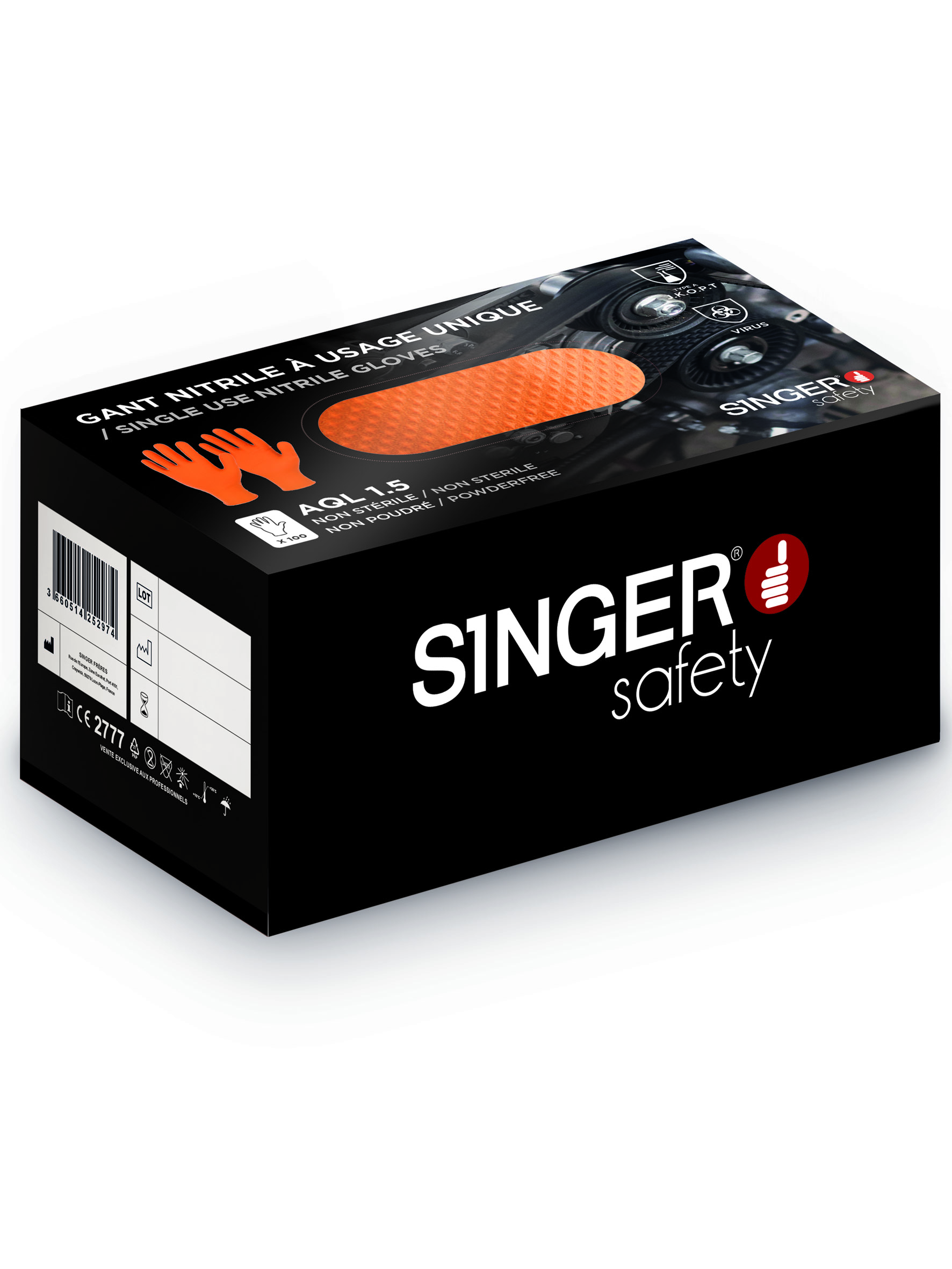 Gant nitrile. AQL 1,5. AUU7000