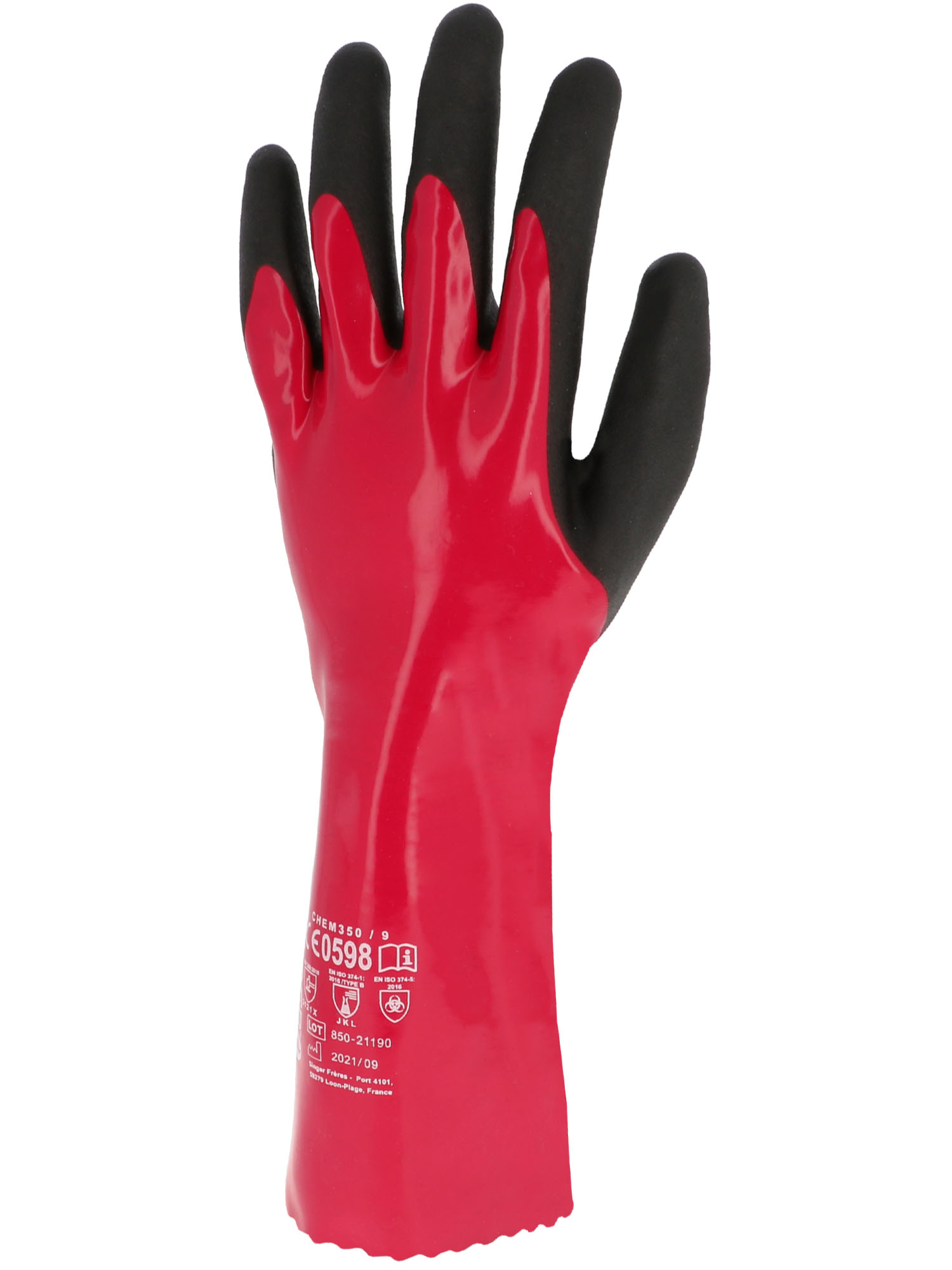 Gant tricoté une pièce. Jauge 18.CHEM350