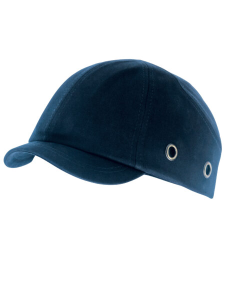 Casquette anti-heurt. Coque ABS. Visièrecourte. Bleu marine HG914B