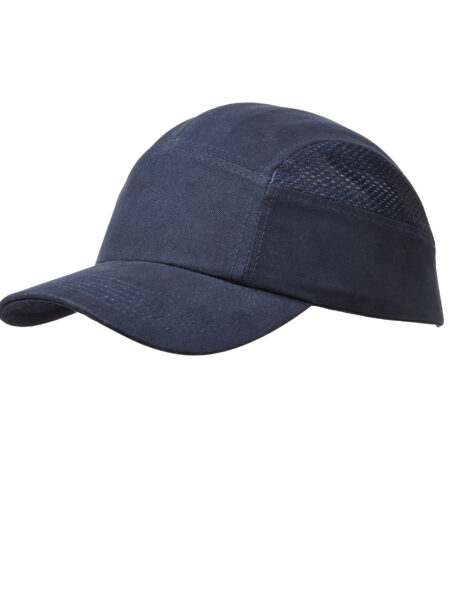 Casquette anti-heurt. Coque ABS. Visière7 cm. 58-63 cm. Coloris bleu marine HG915B
