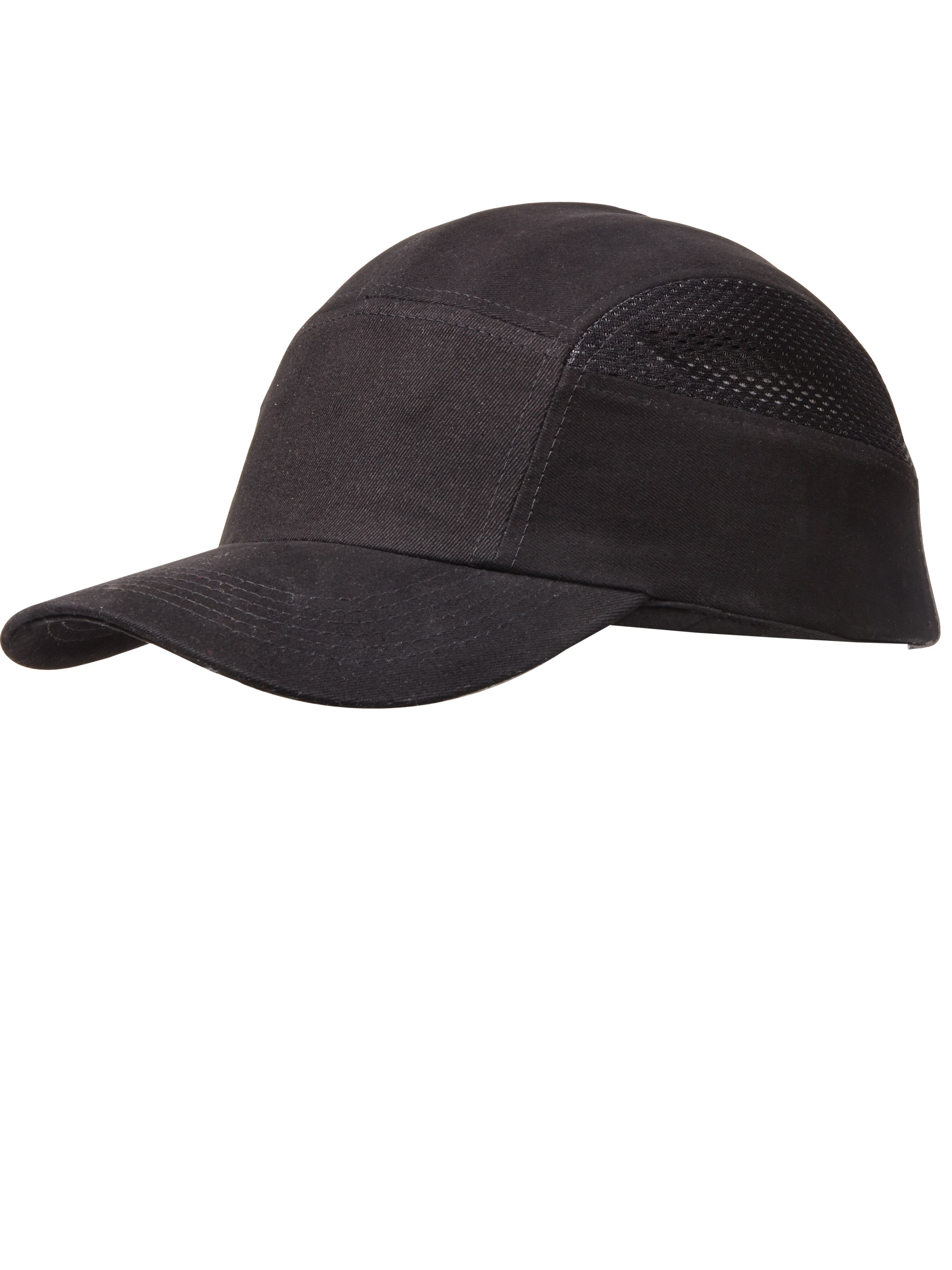 Casquette anti-heurt. Coque ABS. Visière7 cm. 58-63 cm. Coloris noir HG915N