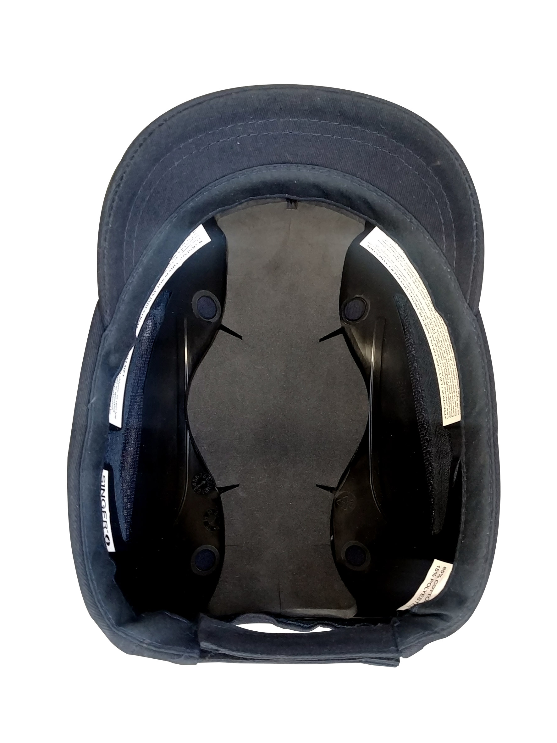 Casquette anti-heurt visière courte pourl'industrie. Bleu HG916B