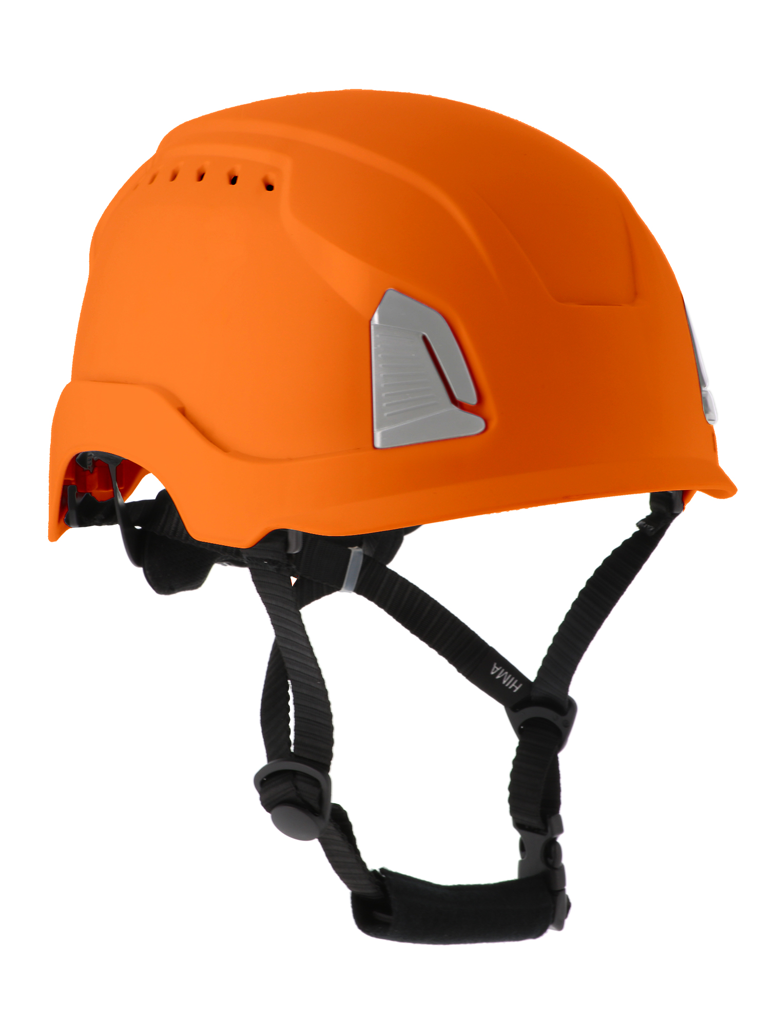 Casque de protection aéré orange HIMAO