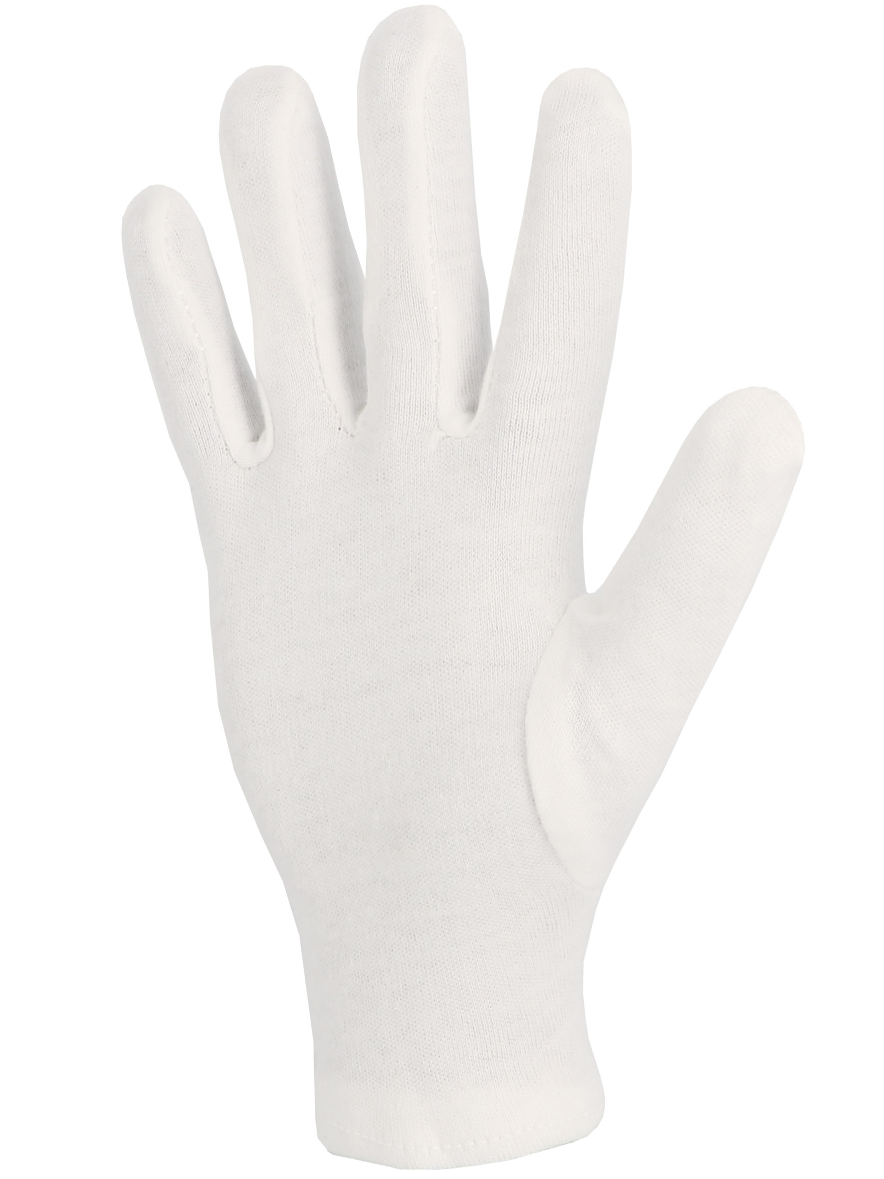 Gant coton interlock blanchi avec ourlet. Version légère.JBP100SW