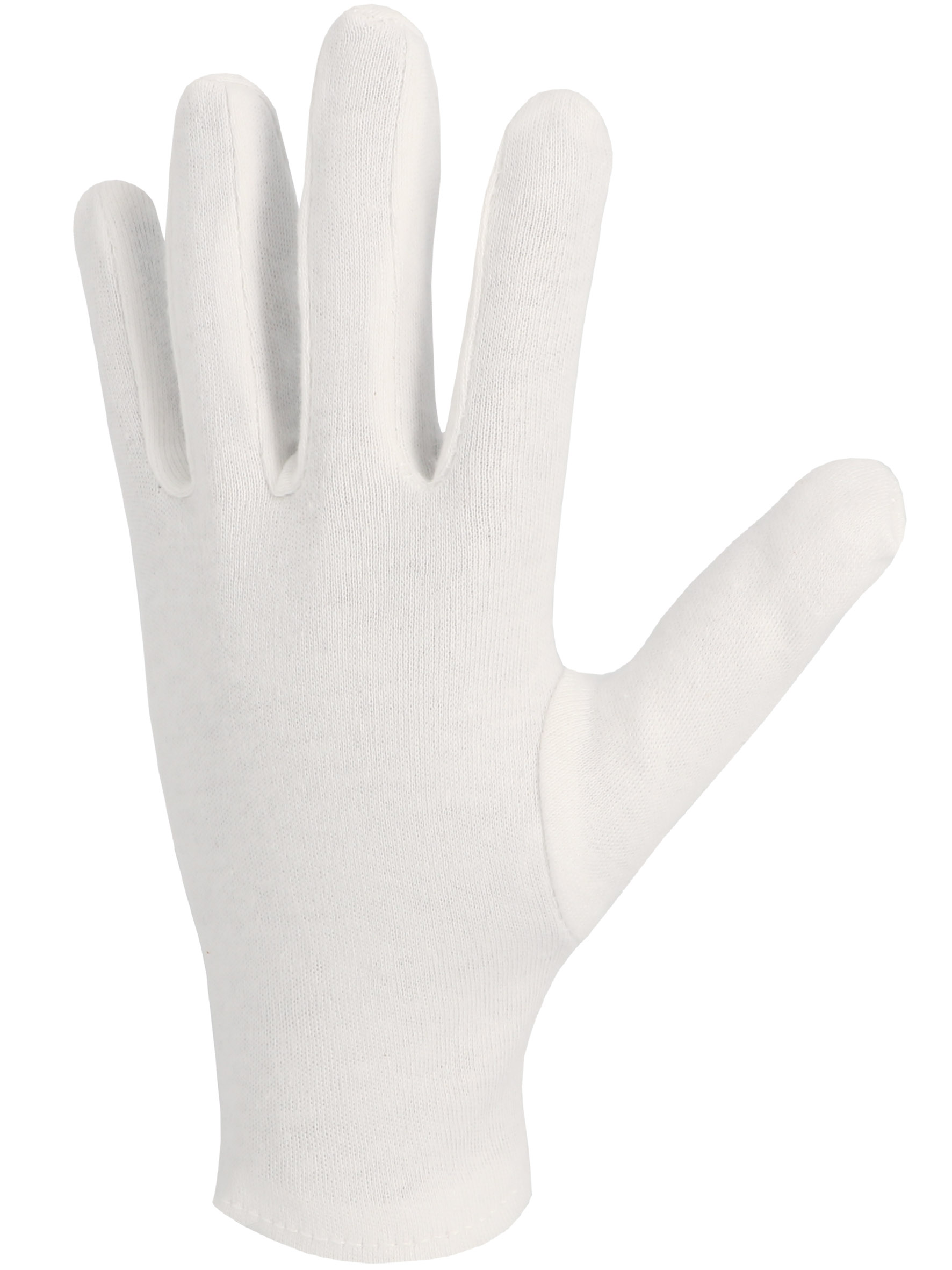 Gant coton interlock blanchi avec ourlet. Version légère.JBP100SW