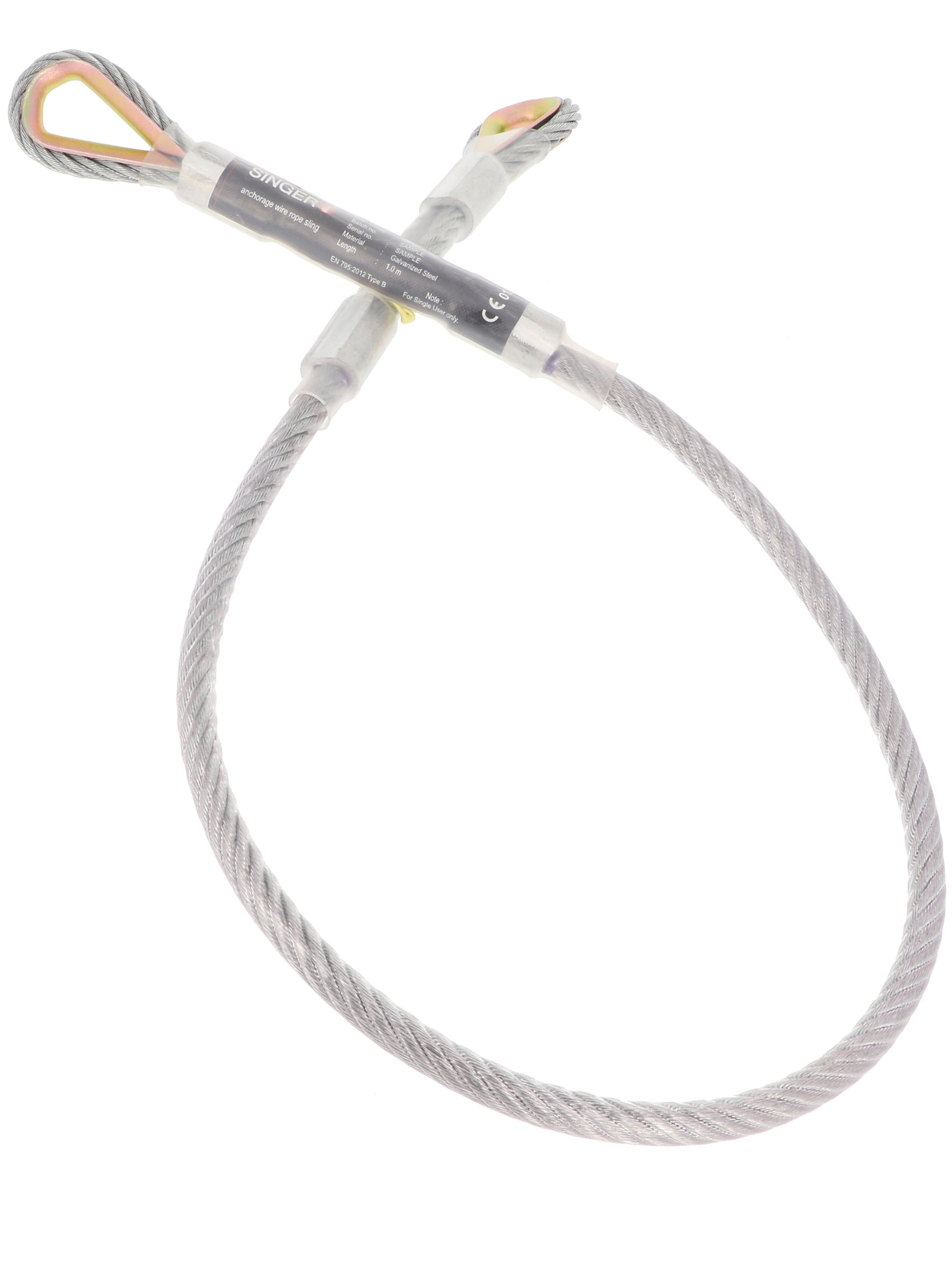 Ancrage temporaire. Longueur 100 cm ANKASTIL10