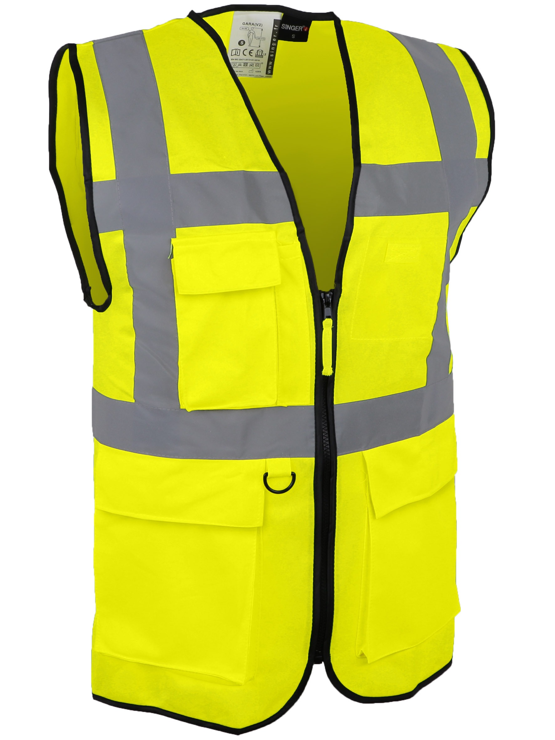 Gilet de signalisation. Polyester. Multi-poches. - Image 2