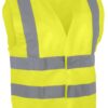 Gilet haute-visibilité. 100% polyester.Fermeture auto-agrippante. 4 bandes.