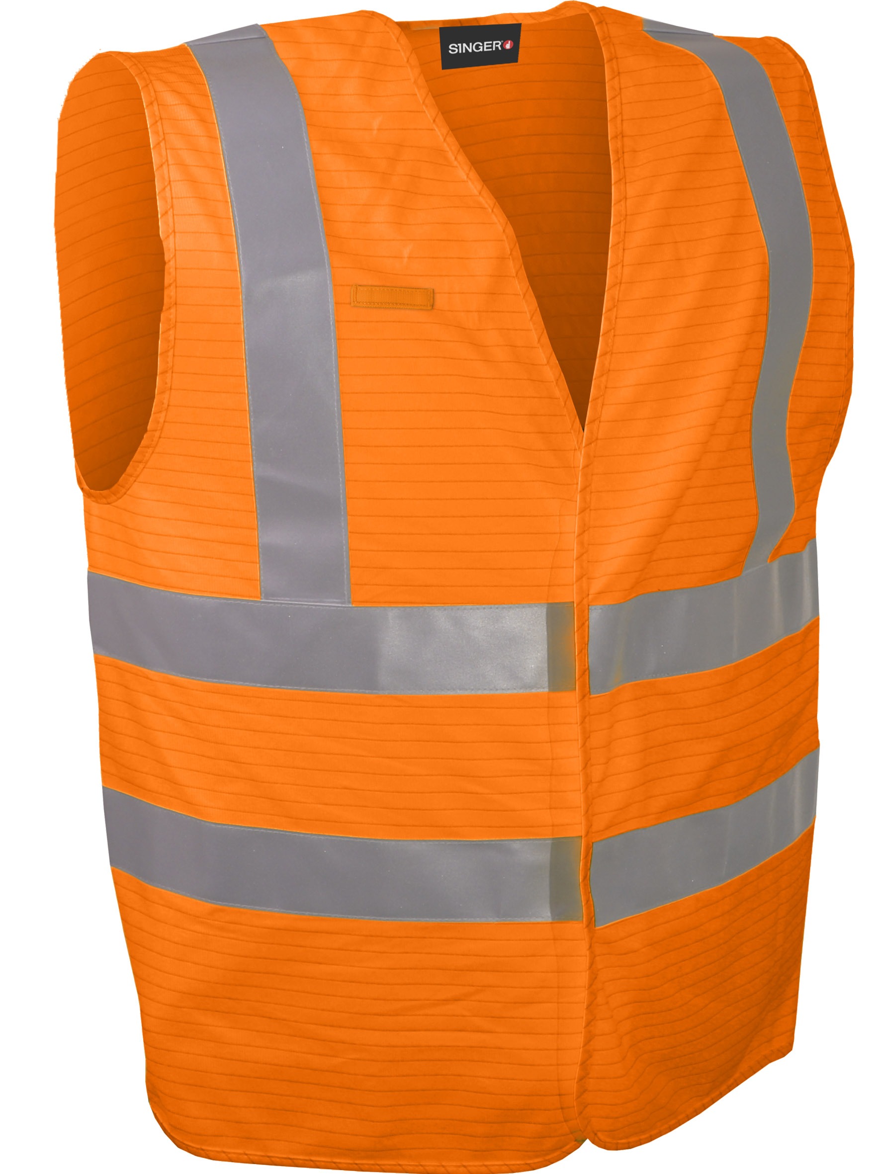 Gilet haute visibilité multi-risques. 98% polyester et 2% carbone, 120 g/m². - Image 2
