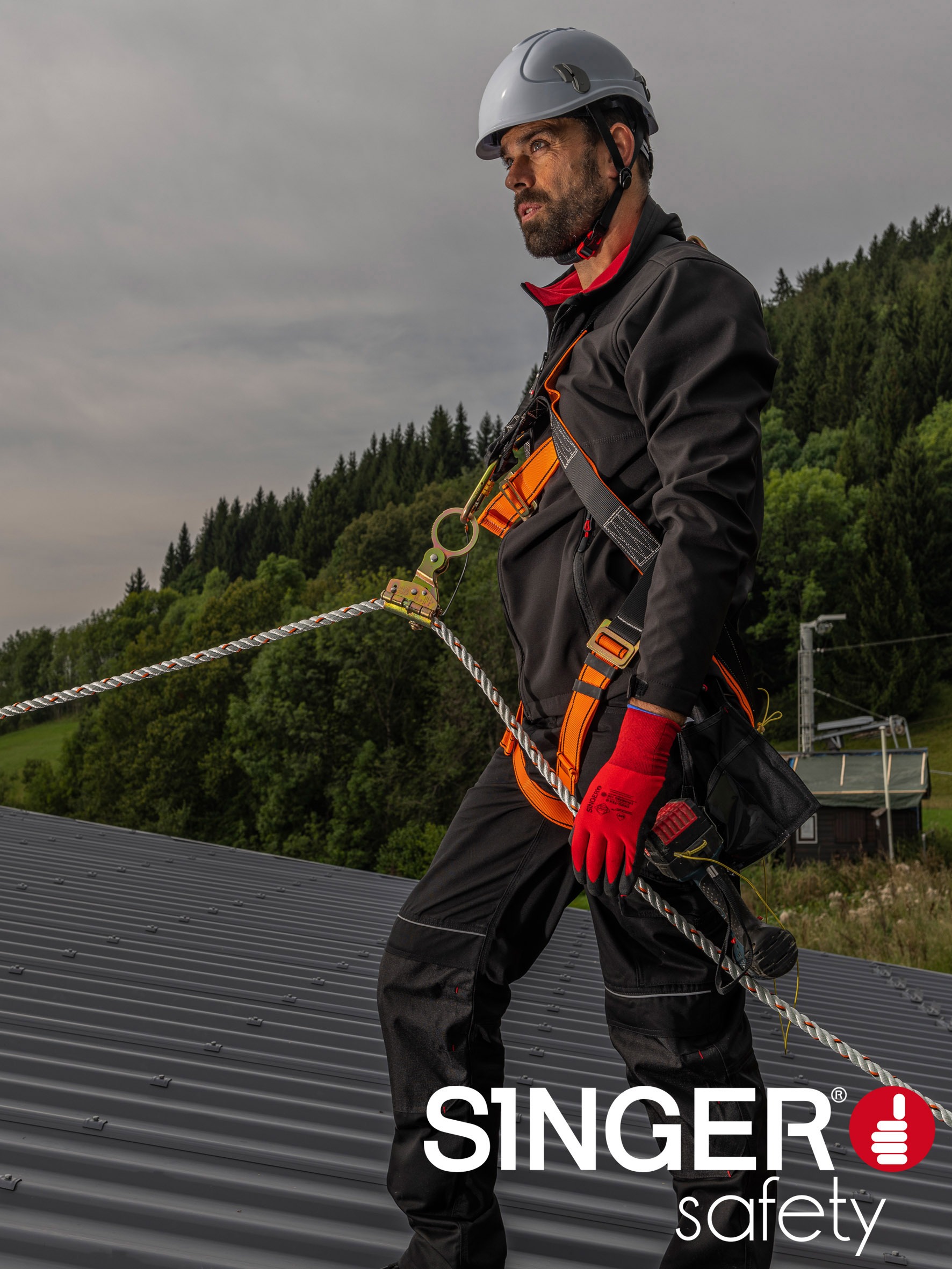 Antichute coulissant. Pour support d'assurage 12 mm ou 14 mm STOPRO